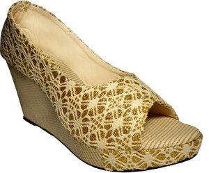 KANCHAN Black Belly Women Gold Wedges Buy Golden Color KANCHAN