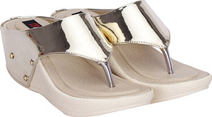 Mappy Women Golden Wedges