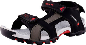 Neksun Men Black Red Sandals Buy Black Color Neksun Men Black