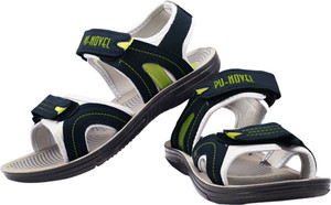 Buy Grey Color PU NOVEL Men Sports Sandals Online at Best Price