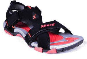 sparx sandal red black