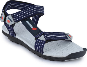 lotto printed sling black sports sandals