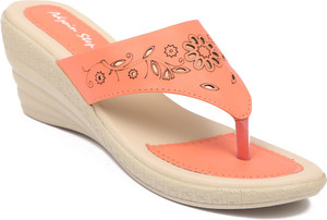 Adjoin Steps Women Peach Wedges