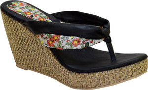 Apick Women Black Wedges