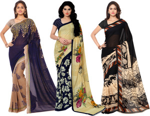 Anand Sarees Printed Fashion Georgette Saree