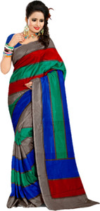 DESIGN WILLA Printed Bollywood Silk Cotton Blend Saree