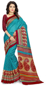 Yetnik Printed Bollywood Silk Cotton Blend Saree
