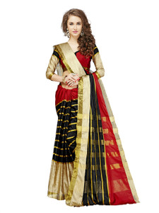 Glory Sarees Self Design Chanderi Handloom Silk Saree