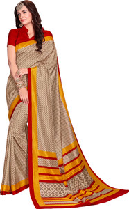 DESIGN WILLA Printed Bollywood Crepe Saree