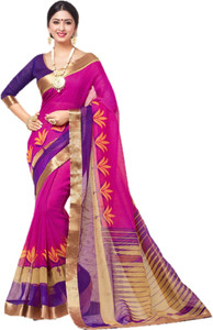 Yetnik Printed Fashion Silk Cotton Blend Saree