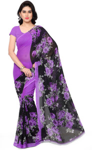 Anand Sarees Printed Daily Wear Synthetic Georgette Saree