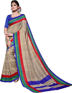 Yetnik Printed Bollywood Silk Cotton Blend Saree