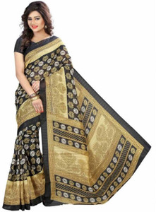 FastColors Printed Bhagalpuri Art Silk Saree