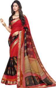 Yetnik Printed Fashion Silk Cotton Blend Saree