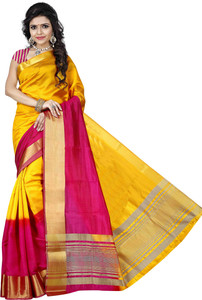 maxelegant Self Design Fashion Tussar Silk Saree