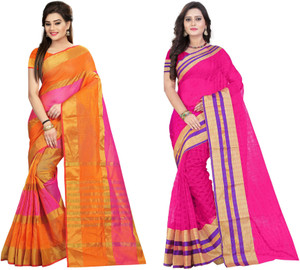 Pari Designer Striped Fashion Cotton Saree