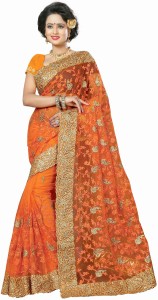 Odhni Embroidered Bollywood Net Saree