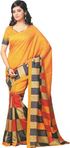 DESIGN WILLA Printed Bollywood Silk Cotton Blend Saree
