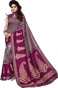 DESIGN WILLA Printed Fashion Silk Cotton Blend Saree