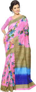 Mirchi Fashion Printed Bollywood Art Silk Saree