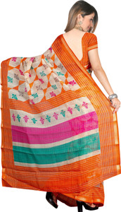 Yetnik Printed Fashion Silk Cotton Blend Saree