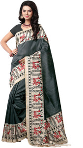 VASTRAKALA Printed Bollywood Printed Silk Saree