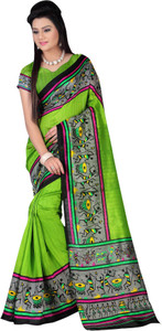Saran Self Design, Graphic Print Bollywood Art Silk Saree