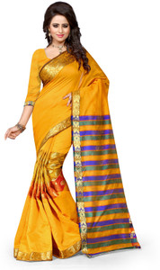 Style U Embellished Kanjivaram Handloom Art Silk, Polyester Saree