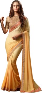 M.S.Retail Embroidered Bollywood Georgette Saree