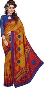 DESIGN WILLA Printed Bollywood Art Silk Saree
