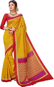 Yetnik Printed Fashion Silk Cotton Blend Saree