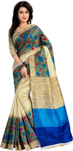 Kjs Self Design Bollywood Art Silk Saree