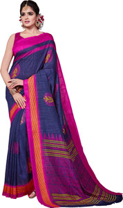 Yetnik Printed Bollywood Silk Cotton Blend Saree