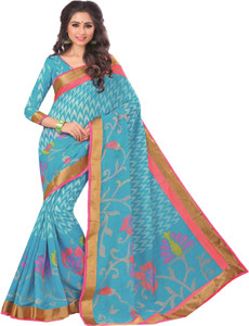 Lady Sringar Printed Bollywood Silk Cotton Blend Saree