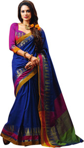 Miraan Solid Chettinadu Handloom Cotton Saree
