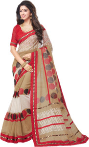 DESIGN WILLA Printed Venkatagiri Silk Cotton Blend Saree