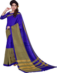 Sunaina Printed Bhagalpuri Silk Cotton Blend Saree