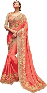 Odhni Embroidered Bollywood Georgette Saree