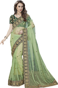 Glory Sarees Embroidered Bollywood Net Saree