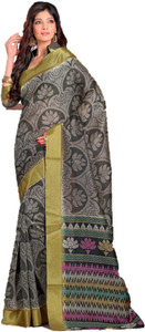 DESIGN WILLA Printed Bollywood Silk Cotton Blend Saree