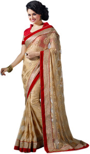 M.S.Retail Embroidered Bollywood Net Saree