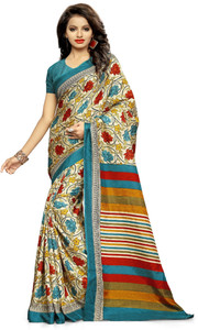 Lady Sringar Printed Fashion Silk Cotton Blend Saree