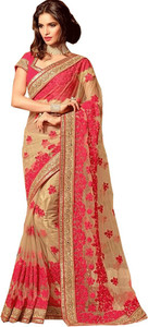 Tiana Creation Embroidered Fashion Net Saree
