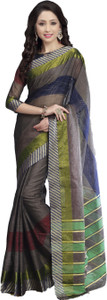 M.S.Retail Striped Fashion Cotton Saree