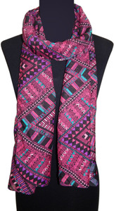 Bollywood Accessory Geometric Print Poly china cotton Girls Scarf