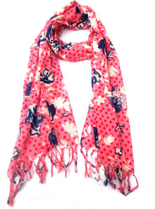 Lotusa Floral Print cotton Women's Scarf