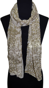 Bollywood Accessory Embellished Polyester Girls Scarf