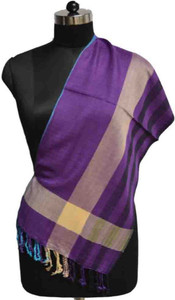 Transparent Checkered viscose Boys & Girls Stole