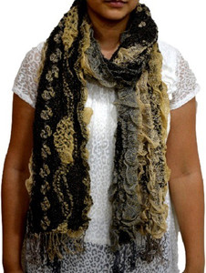 Portia Self Design Cotton Lycra Girls Stole