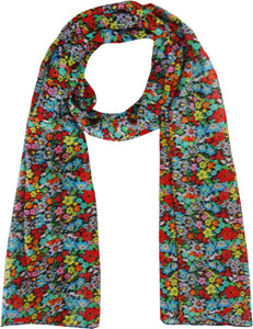 Hi Look Floral Print Poly Chiffon Women's Scarf